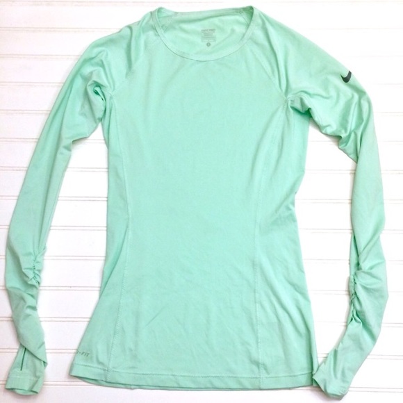 Nike | Tops | Mint Green Nike Pro Long 